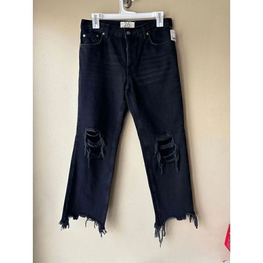 Free People Maggie Mid-Rise Straight Leg Jeans Women's Size 26